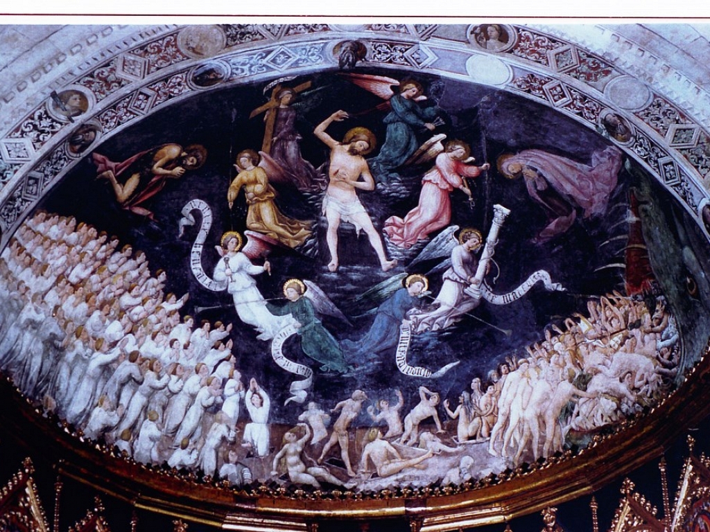 Detalle de las tablas del retablo de la Catedral Vieja de Salamanca